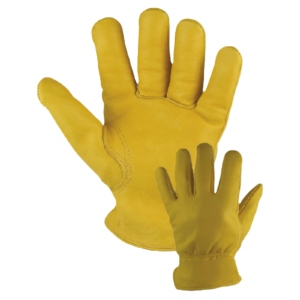 JNM SAFETY Cowhide Grain Leather Driver <b>Gloves</b> Adjustable Wristlet Cuff Heat Resistant Anti-Static Durable 11 oz Thickness - Product Image 1