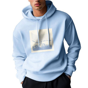 เสื้อฮู้ดดี้ผ้าพิมพ์ลายดีไซน์เฉพาะตัวสำหรับผู้ชาย แฟชั่นแนวสตรีท สไตล์คนเมือง มีกระเป๋าจิงโจ้ - Product Image 1