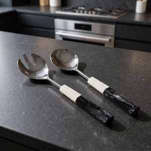 Juego de Cubiertos Decorativos de Madera para Ensaladas, Cuchara y Tenedor de Madera Natural para Tazones de Ensalada, para el Hogar, Comedor, Cocina y Entretenimiento al Aire Libre - Product Image 4