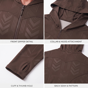 Veste de yoga à capuche pour homme, impression par sublimation, fermeture éclair, coupe ajustée, sweat à capuche pour homme, vêtements d'automne, veste de sport à capuche pour homme, vestes de sport pour homme - Product Image 6