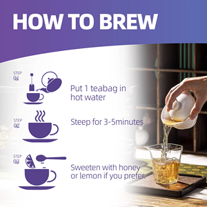 OEM ODM Listo para Enviar: Bolsitas de Té para el Bienestar Cognitivo – Mezcla Natural de Ginseng, Dendrobium y Poria, Favorece la Claridad Mental, 10 Bolsitas - Product Image 3