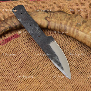Cuchillo de Hoja Fija Personalizado, Acero con Alto Contenido de Carbono, Punta en Forma de Gota, Borde Biselado, Cuchillo de Caza DIY, Material del Mango Personalizado - Product Image 2