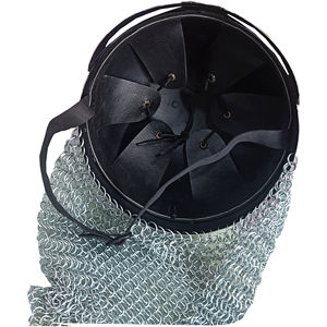 Casco Vikingo Medieval con Cota de Malla, Hecho a Mano en Acero Suave, Armadura de Cosplay para Disfraces Históricos, Usable para Adultos - Product Image 4