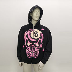 Sweat à capuche surdimensionné en coton French Terry personnalisable pour homme, imprimé numériquement, style streetwear, 100% coton - Product Image 6