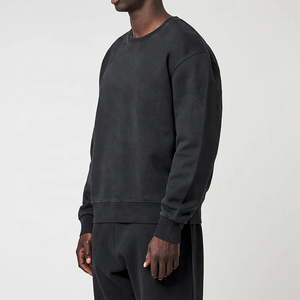 Sweat-shirt à capuche personnalisé surdimensionné avec logo brodé en chenille, 100% coton, doublure en polaire, séchage rapide, respirant, pour homme - Product Image 5