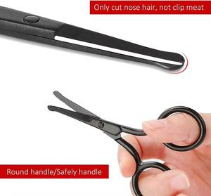 Ciseaux à manucure en acier inoxydable, lame droite, pointe aiguisée, manche durable, outils de beauté, coupe-cuticules, nail art, pour droitiers - Product Image 3