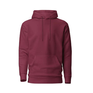 Sweat-shirt à capuche unisexe noir aspect cuir, manches raglan, couleur unie, décontracté, avec poche avant, coupe oversize, pour l'hiver - Product Image 2