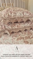 AYAANA Juego de 5 piezas de colchoneta plegable de algodón/lino de lujo para novias, duradero para todas las estaciones, 2.0m, patrón sólido, tipo sábana de grado A