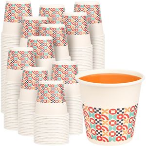 Confezione da 600 bicchieri di carta usa e getta da 3 oz con bordo arrotolato, piccoli bicchieri per bagno per collutorio, per ospiti e lavabi - Product Image 1