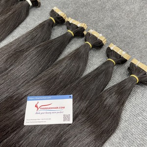 Venta al por mayor 100% Extensiones de Cabello Natural Vietnamita Cinta Recta Cabello Virgen Rubio Sedoso Mejor Calidad Gran Stock Precio Barato - Product Image 3