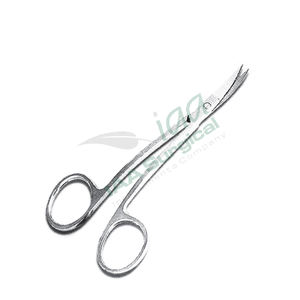 Tijeras Quirúrgicas Tc La Grange de Acero Inoxidable de Primera Calidad, 14 cm, Curvas, Microdentadas, con Certificación CE - Product Image 3