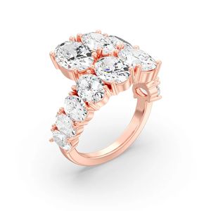 แหวนเพชรทรงรีแบบโอเวอร์ล็อค - Product Image 6