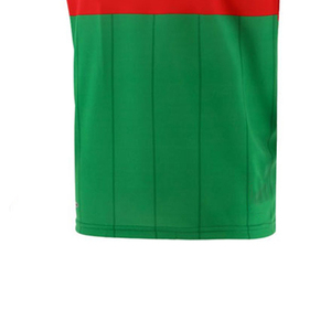 Camiseta de Manga Corta con Cuello en V para Hombre, Bloques de Color Verde y Rojo, Corte Regular, Estilo Casual, Tejido de Punto - Product Image 5