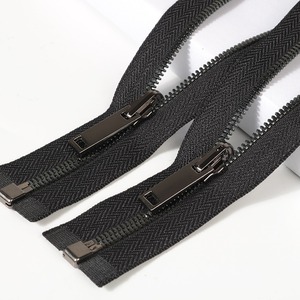 Fermeture éclair en résine plastique écologique de 80 cm n° 5 avec tête rotative, à glissière libre, couleur bronze brillant, à dents en Y, pour bagages - Product Image 3