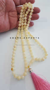 Resina de ámbar blanco Tasbih Misbah Subha cuentas de oración islámica 33 cuentas redondas musulmán Zikr Dhikr Tasbeeh Rosario para regalo y Namaz - Product Image 2