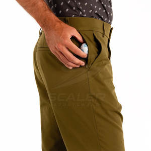 Pantalon de golf d'hiver pour homme, coupe athlétique droite, léger, respirant, tissu extensible, vêtements de sport d'extérieur - Product Image 4