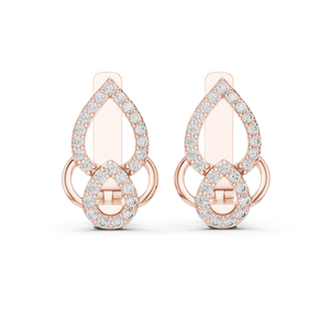 18K Rose Gold Plated 925 Sterling <b>Silver</b> Galaxy Cluster Zircon Bali <b>Hoop</b> <b>Earrings</b> Trendy Luxury Jewelry Women - Product Image 1