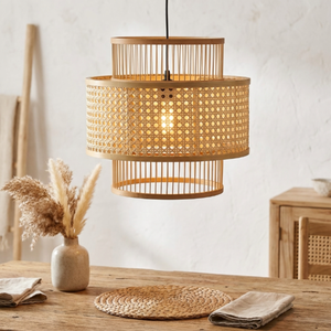 Natural Bamboo Pendant Lamp Handcrafted Woven Hanging <b>Light</b> for Boutique Hotels Resort Interiors and Coastal Home Decor - Product Image 5