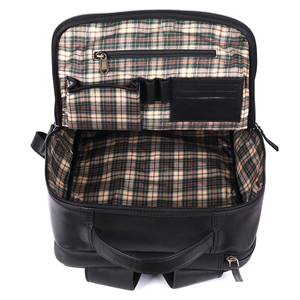 Wholesale Supply Leather <b>Backpack</b> for Men Durable School College Bag <b>with</b> Multiple <b>Compartments</b> and Laptop Sleeve For Sale - Product Image 4