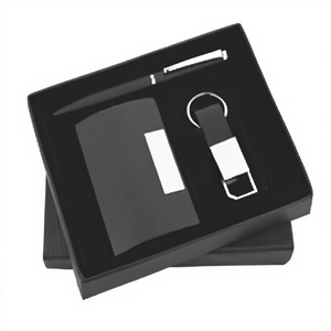 Premium Pen Keychain & Cardholder <b>Gift</b> <b>Set</b> S-127 Elegant Corporate Combo Metal Pen Stylish Keychain Card Holder for Gifting - Product Image 2