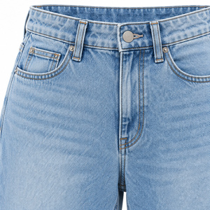 Jeans Ajustados de Cintura Alta para Mujer, Pantalones Vaqueros Clásicos de Mezclilla Azul Claro, Disponibles en Tallas XS-XL - Product Image 4