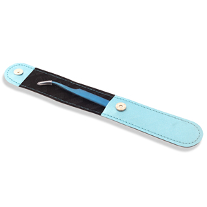 Bulk Leather Pouch Packing For Eyelash Tweezers Sustainable Steel Hair Plucking Tweezer Easy to Pickup Thin <b>Lashes</b> - Product Image 3