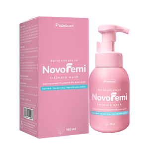 NovoFemi 200ml Lavado femenino Limpieza íntima antibacteriana con equilibrio de pH Limpieza óptima Cuidado íntimo en botella de plástico - Product Image 3