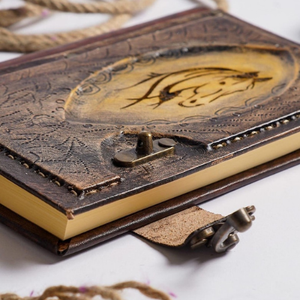 Diario de Tapa Dura de Cuero Genuino Repujado con Logotipo de Caballo Impreso, Cuaderno de Bocetos Hecho a Mano, Diario Vintage, Regalo, 8x6 Pulgadas - Product Image 2