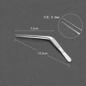Pinzas de Acero Inoxidable COBECO INSTRUMENTS para Limpieza de Oídos, Forma de Rodilla/Pistola, para Niños, Operación Manual, Instrumento con Certificación CE - Product Image 3