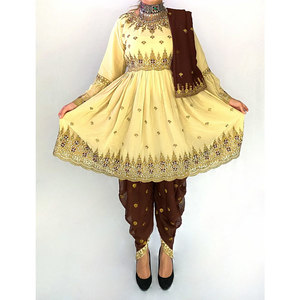 Robe afghane traditionnelle pour femmes, musulmane, à manches longues, élégante, brodée, coupe ample, vêtements ethniques modestes pour femmes - Product Image 3