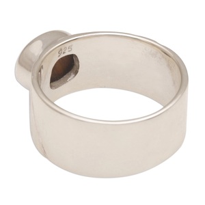 925 Sterling Silver Genuine <b>Blue</b> <b>Opal</b> Open Sky Design Cocktail <b>Ring</b> Unisex Boho Statement Fine Jewelry - Product Image 6