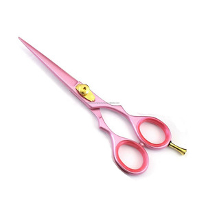 Ciseaux de coiffure professionnels en acier inoxydable rose de qualité supérieure pour salons, OEM, ODM, marque privée, vente en gros - Product Image 3
