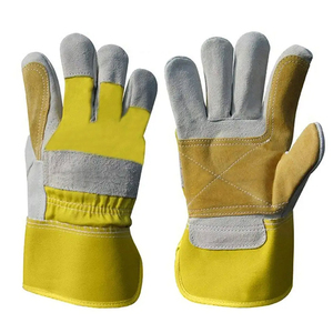 Gants de travail en cuir de vachette de qualité supérieure, anti-choc, multi-usages, compatibles écran tactile, respirants, pour travaux de rigging - Product Image 1