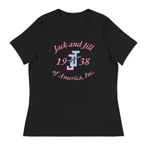 เสื้อยืดลำลองผู้หญิง Jack and Jill เนื้อผ้านุ่ม ระบายอากาศดี แขนสั้น ทรงหลวม คอกลม แฟชั่นทันสมัย - Product Image 1