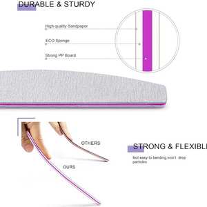 Lima de uñas duradera para manicura y pedicura, lavable y reutilizable, con núcleo acolchado - Product Image 3