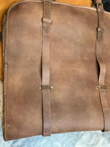 Sac de transport pour bûches en bois véritable en cuir, robuste, vintage, fait main, pour cheminée LWC-0039 - Product Image 2