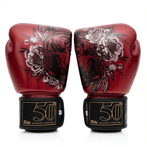 Gants de boxe Fairtex en cuir couleur argent, à boucle et fermeture auto-agrippante, antidérapants, avec sangle de poignet réglable, pour arts martiaux et Muay Thai – Vente chaude - Product Image 3