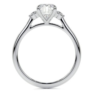 Oval Cut Moissanite <b>Ring</b> 925 Sterling <b>Silver</b> White Gold Plated Luxury <b>Solitaire</b> Engagement Wedding Promise <b>Ring</b> for Women - Product Image 2