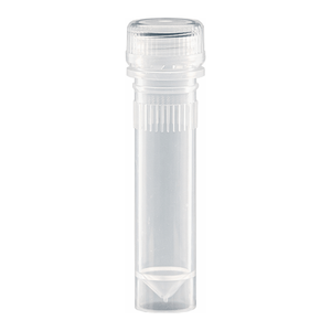 Tube à visser à bords sertis Hyundai Micro 2,0 mL avec bouchon standard pour le stockage d'échantillons de laboratoire - Product Image 1