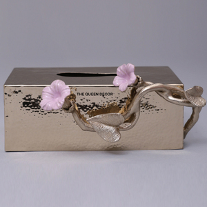 Hammered Design Tin Cuboidal Metal <b>Tissue</b> Box for <b>Kitchen</b> Dining Table New Design <b>Tissue</b> <b>Holder</b> Decorative - Product Image 5