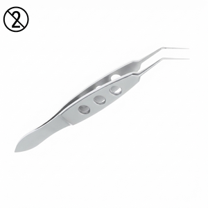 Pinzas de Capsulorrhexis Utrata MICS de Acero Inoxidable, Instrumento Microquirúrgico Oftálmico Desechable de Un Solo Uso, Caja de 10, Certificado CE - Product Image 6