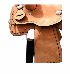 Selle de cheval western à assise profonde pour une conduite sûre et confortable, exportée d'Inde à bas prix - Product Image 3