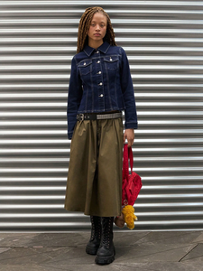 Veste en jean de haute qualité pour femmes, veste en jean courte de couleur unie, veste en jean décontractée à manches longues pour femmes - Product Image 6