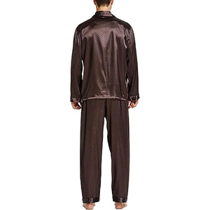 Premium Lounge Wear <b>Men</b> Night Suit Short Sleeve Crew Neck Shorts <b>Set</b> Elastic Waist Soft Breathable Lightweight Summer <b>Pajamas</b> - Product Image 4