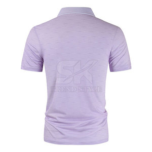 Polo respirant pour homme, design élégant à manches courtes avec tissu respirant pour les voyages d'été - Product Image 2