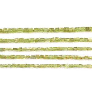 Natural Peridot Smooth Rectangle Gemstone Loose Beads Top Quality Peridot 5-6mm Beads For Jewelry Making Supplies Wholesale - Product Image 2