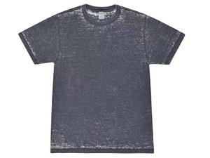 Camiseta de Algodón Lavado Gris Oscuro para Hombre, Manga Corta, Cuello Redondo, Corte Regular, Estilo Casual, Jersey Liso, Color Sólido, Ropa Urbana - Product Image 6