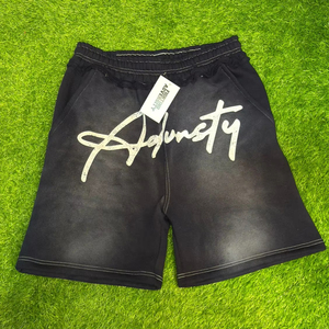Shorts d'été pour hommes, style streetwear, imprimés DTG, coupe ample, en coton molletonné, grandes tailles, les plus vendus - Product Image 1