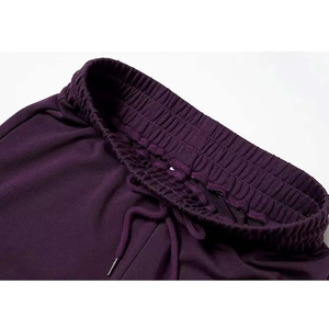 Pantalon évasé taille haute violet foncé premium 2026 pour femme, coupe ample, jambe large, idéal pour le yoga, le sport et la détente - Product Image 5