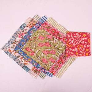 Artisan Block Print Floral Cotton <b>Square</b> <b>Scarf</b> Boho Chic Fashion Multifunctional High Quality Head <b>Scarf</b> Ethnic Spring Summer - Product Image 2